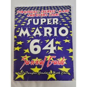 Nintendo 64 N64 Super Mario Survival Strategy Guide 1st Edition Soft Cover Used